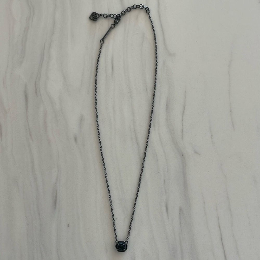 Kendra Scott Necklace Gunmetal